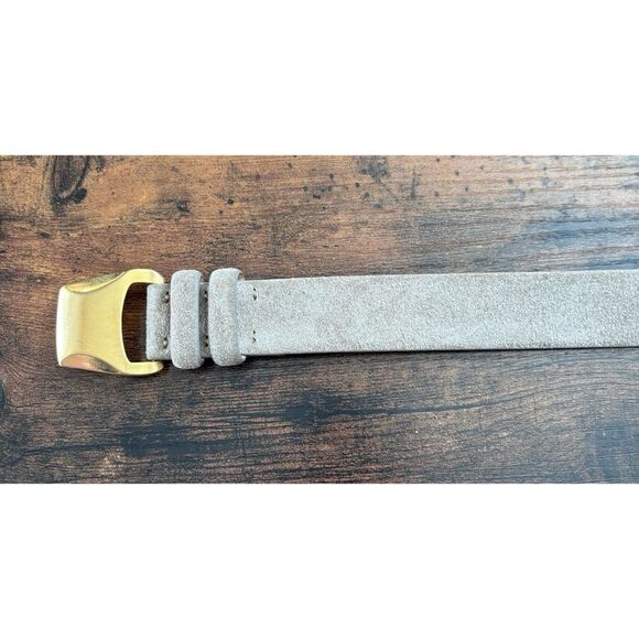 Vintage De Vecchi by Hamilton Hodge suede gold buckle belt Size Small main image 9
